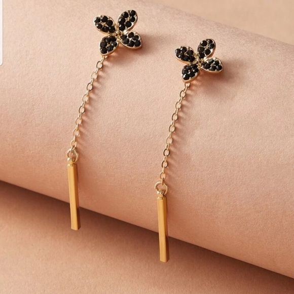 Nikkiwallflower Jewelry - *Becka* Flower Dangling Post earrings